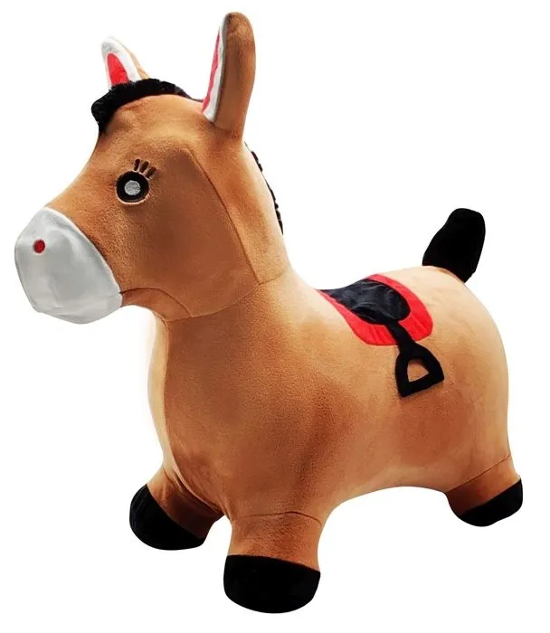 Porteur - LEXIBOOK - Cheval Sauteur Gonflable en Peluche - Design 2-en-1 - Housse amovible - Pour Enfant-3