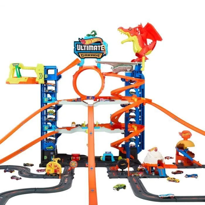 Hot Wheels City-Garage Ultime-Coffret avec 2 voitures incluses HKX48-6