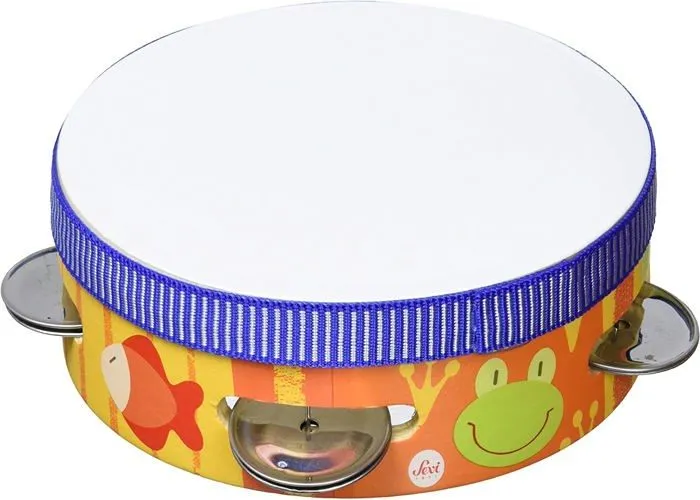 Instrument de musique - SEVI - 81858 - Tambourin - Blanc - Enfant-1