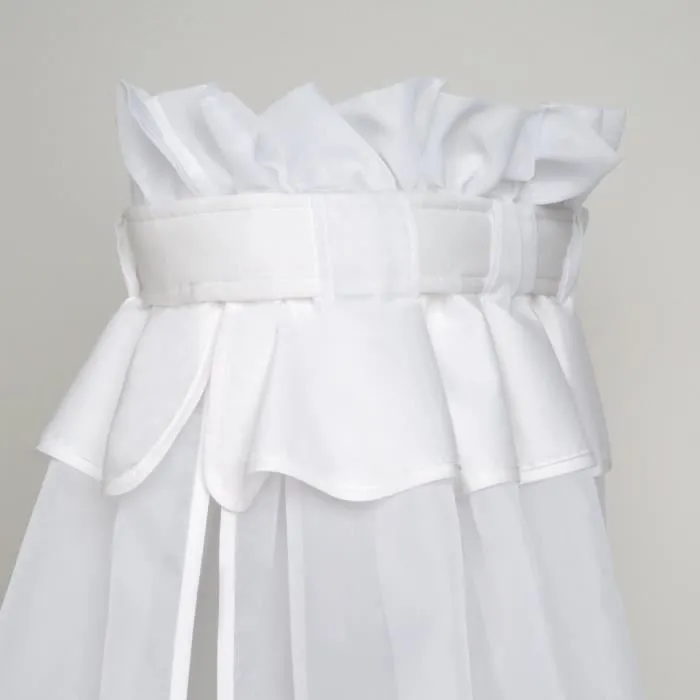 ROBA Ciel de lit Bébé en Voile - 160 x 250cm - Blanc-1