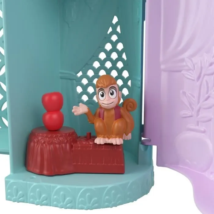 Disney Jasmine Histoires à Empiler Coffret de maison de poupée Palais de Jasmine avec Mini-poupée et 2 Animaux, Aladdin, MATTEL-2