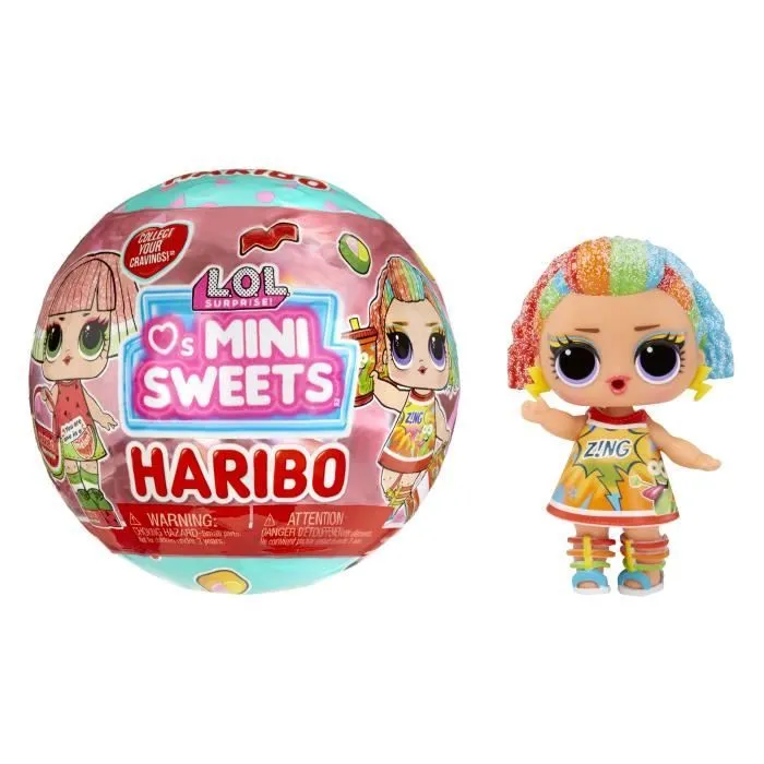 L.O.L. Surprise Loves Mini Sweets X HARIBO - Minis poupées 7,5cm - Thème bonbon - 7 surprises - Dés 3 ans-0