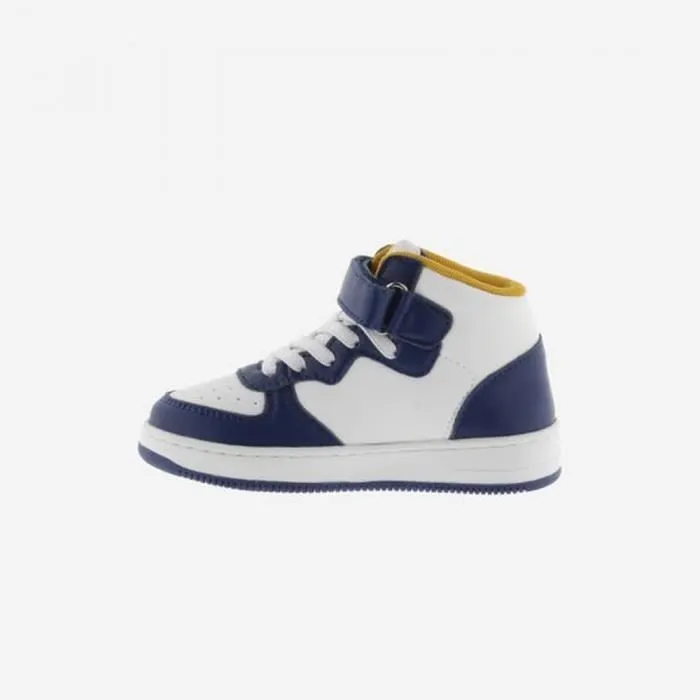 Basket Montante Enfant Victoria - VICTORIA - 1124112 - Argent - Scratch - Lacets - Rond - Plat-2