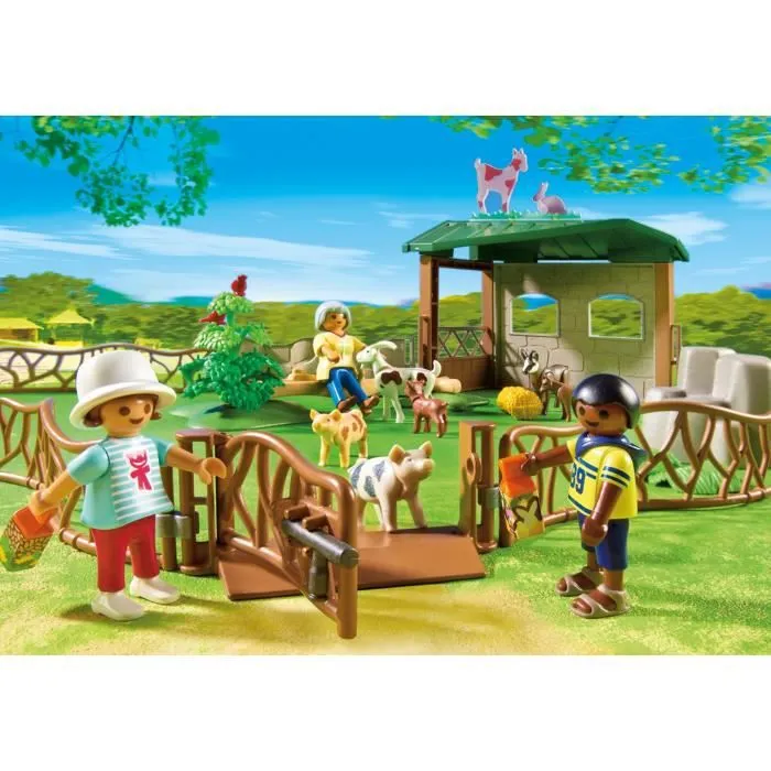 PLAYMOBIL - City Life - Parc Animalier avec Visiteurs - Zoo - Mixte - A partir de 4 ans-3