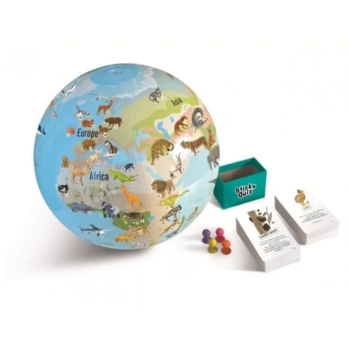 Jeu de société - Bass et Bass - B92004 - Stick and Quiz Mission Animaux - 270 animaux - 2 joueurs ou plus-0