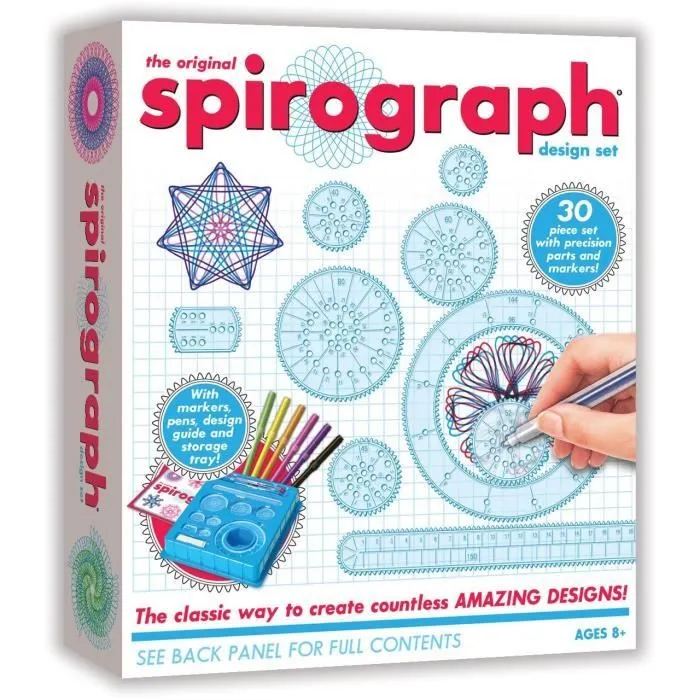 Jeu de dessin - SILVERLIT - SPIROGRAPH - Set de démarrage 30 pièces - Enfant 8 ans et plus - Multicolore-0