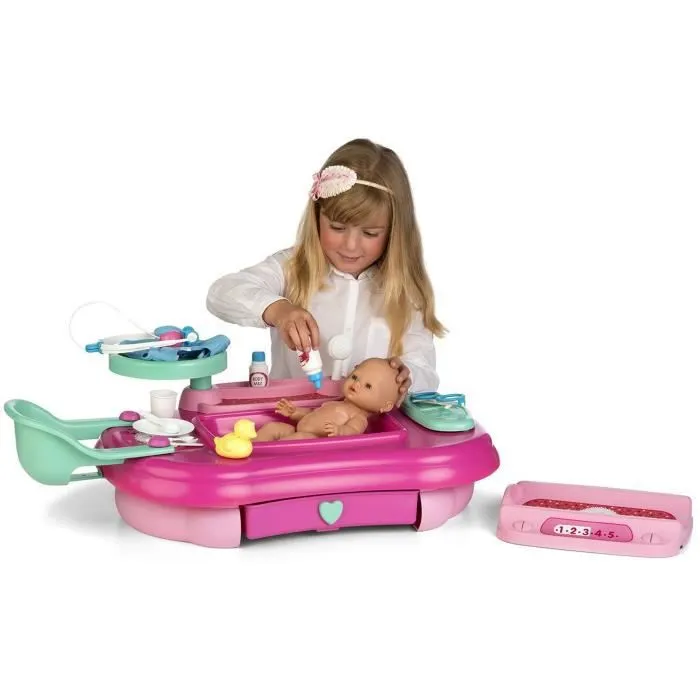 Centre de pépinière - CHICOS - Nursley - 3 zones : baignoire, chaise haute, balance - Mixte - Rose et vert eau-6