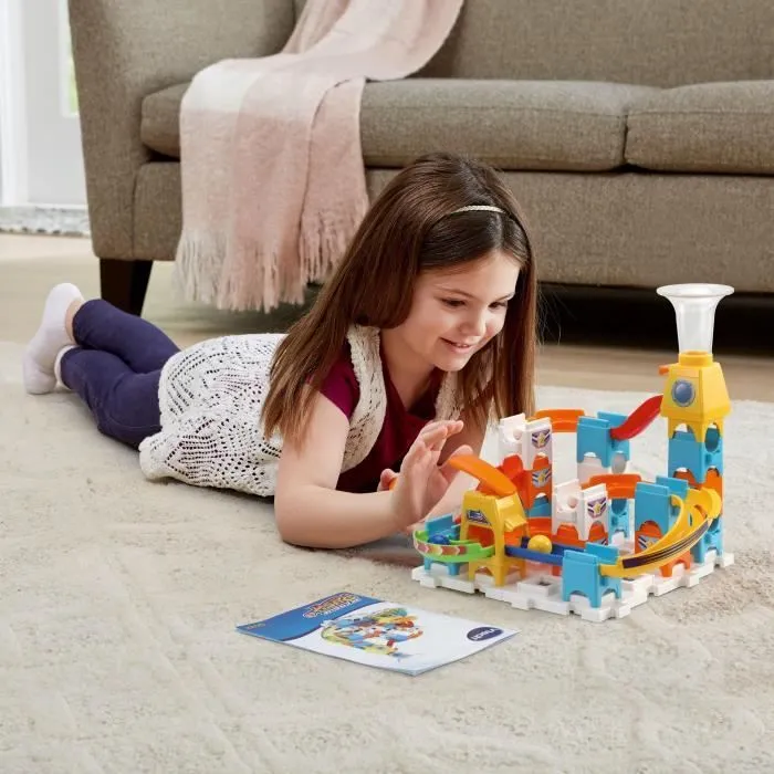 Circuit à billes VTECH Marble Rush Discovery Set XS100 - 30 pièces et 3 MarbleBilles incluses-4