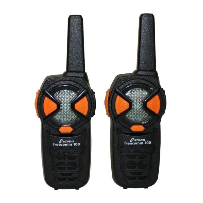 Talkie walkie - MARQUE - Noir, Orange - 6 canaux - Mixte - Utilisation extérieure-0