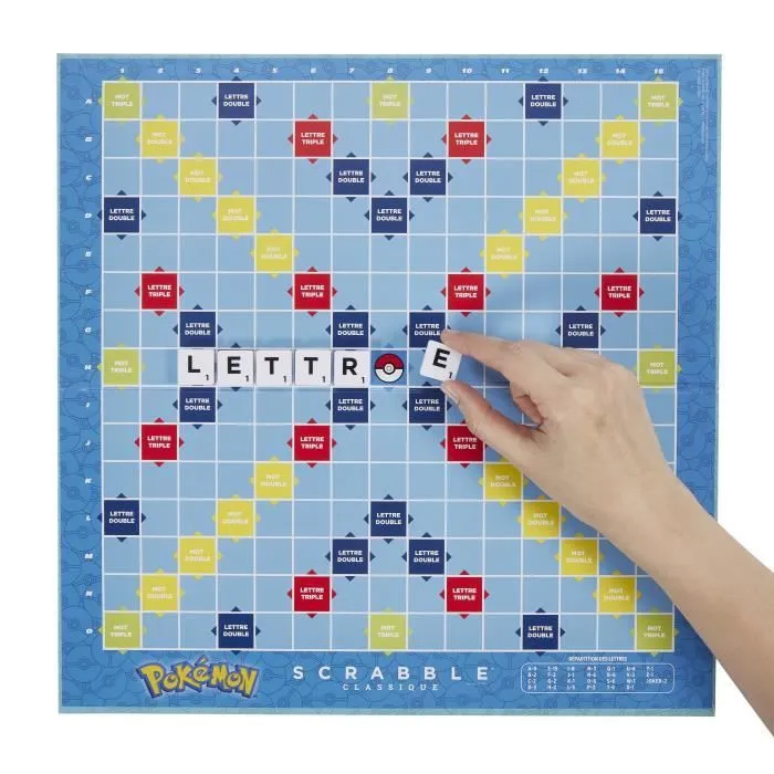 Scrabble® Pokémon-Jeu de société familial avec 2 modes de jeu HXT27-8