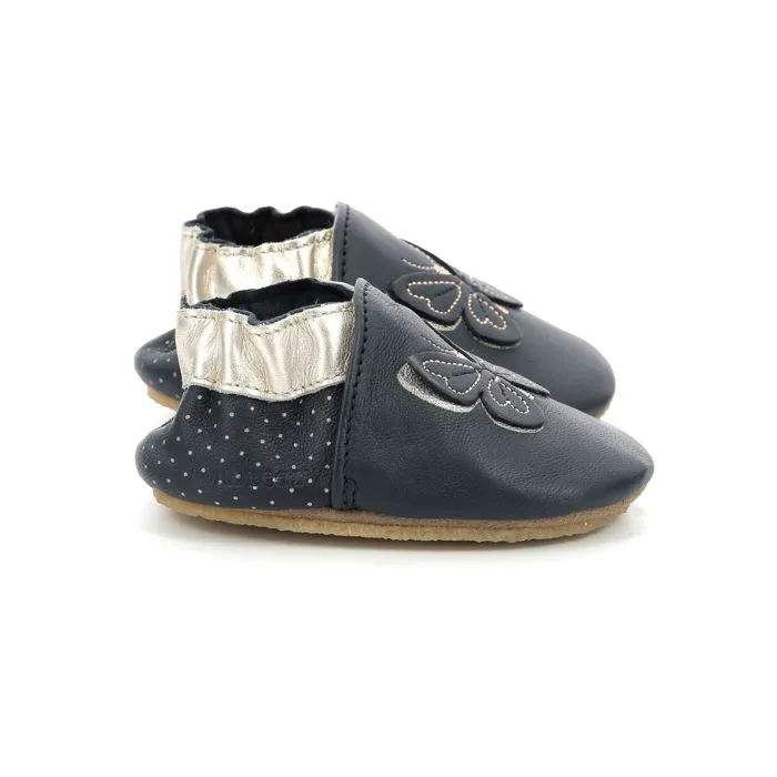 ROBEEZ Chaussons Flyinthewind Semelle Crepe Marine-0