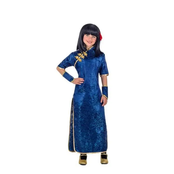 Déguisement Bleu Chine pour fille-0