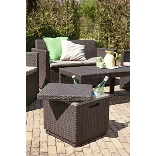 Glacière - Allibert - GF05819 - Marron - Plastique - Pratique pour sorties en plein air-1