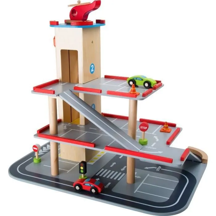 Garages en bois voiture miniature Rampes-1