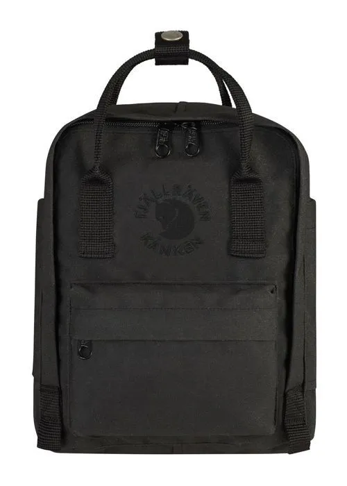 Sac à dos - Fjällräven - Kånken Re-Kånken Mini - Noir - 21x29x10 cm - 300g-0
