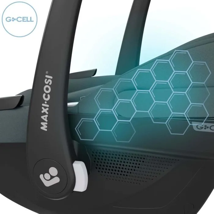MAXI-COSI Pebble S, de la naissance à 15 mois, i-Size, Confortable, Tinted Graphite-2