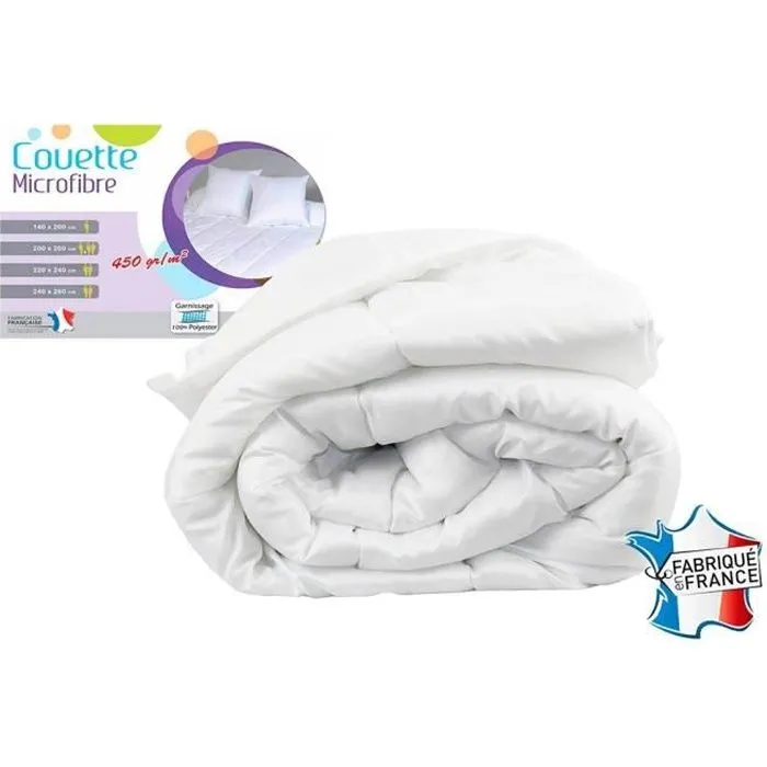 Couette - DECORATIE - 220x240 cm - Microfibre - 450 gr/m2 - Lavable-0