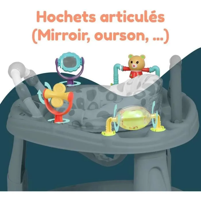 Base d'activités - BAMBISOL - 3 hauteurs d'assise - Activités ludiques - Multicouleurs-6
