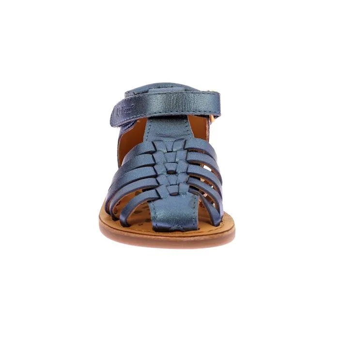 KICKERS Sandales Kick Dilola Bleu marine irise-4