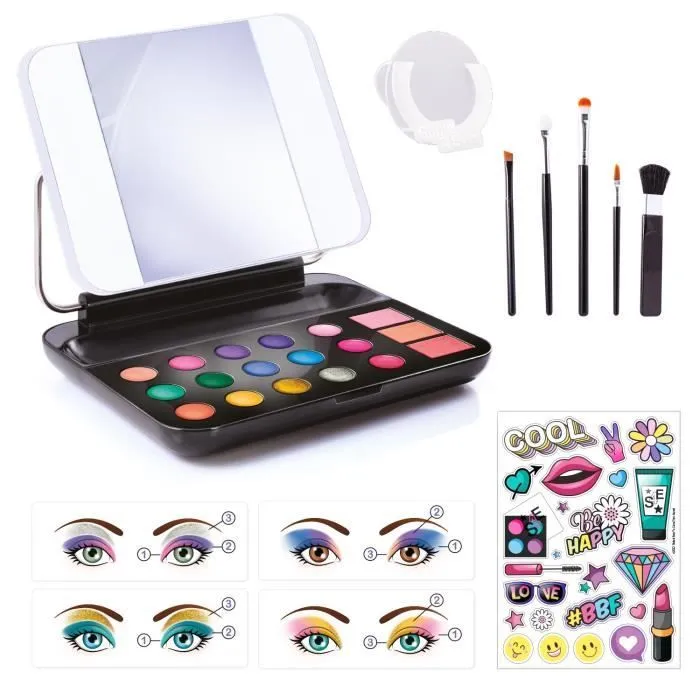 Mallette de maquillage pour enfant avec miroir LED et porte-téléphone - Style 4 Ever - Canal Toys-3