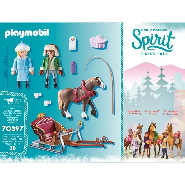PLAYMOBIL 70397 - Spirit - Calèche d'hiver-2