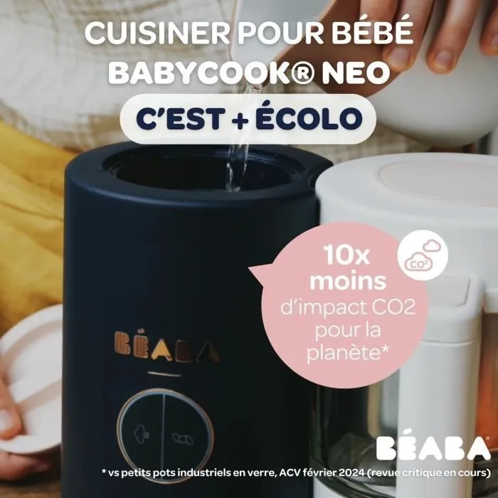 BEABA, Babycook Néo Robot Cuiseur Bébé 6 en 1, Made in France, Bleu Nuit-8