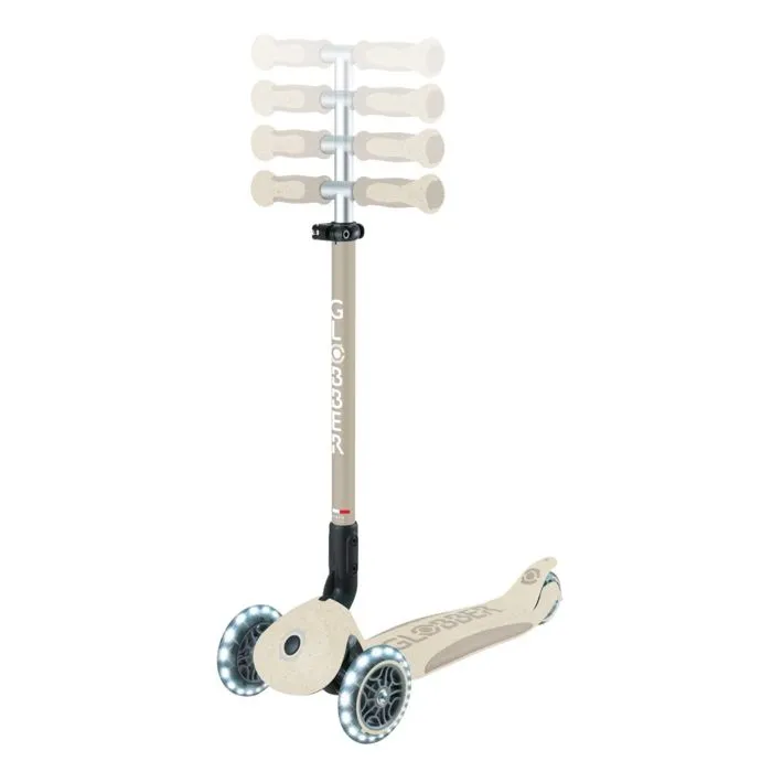 Trottinette - Globber - Go Up Deluxe Lights - 3 roues - Paille de blé - Beige-3
