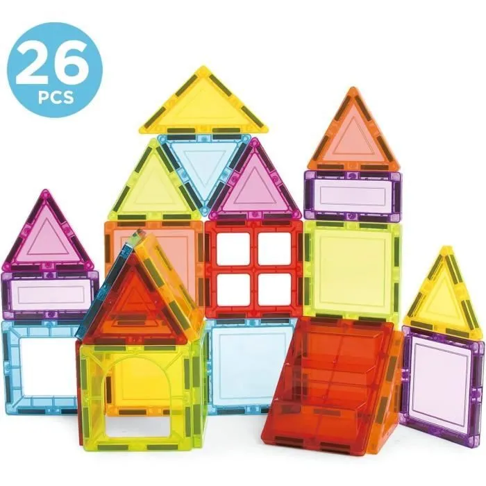 Jeu éducatif - EDUCA Magnetics - Construction 3D magnétique avec 26 pièces pour stimuler la créativité des enfants-3