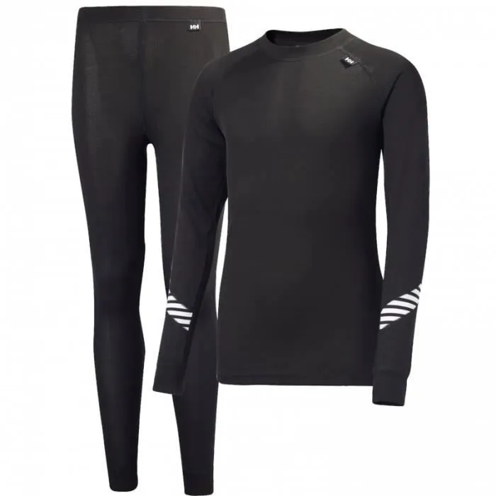 Ensemble sous-vêtement technique junior - HELLY HANSEN - DRY SET - Noir - Lifa® Stay Dry - Ultra-rapide-0
