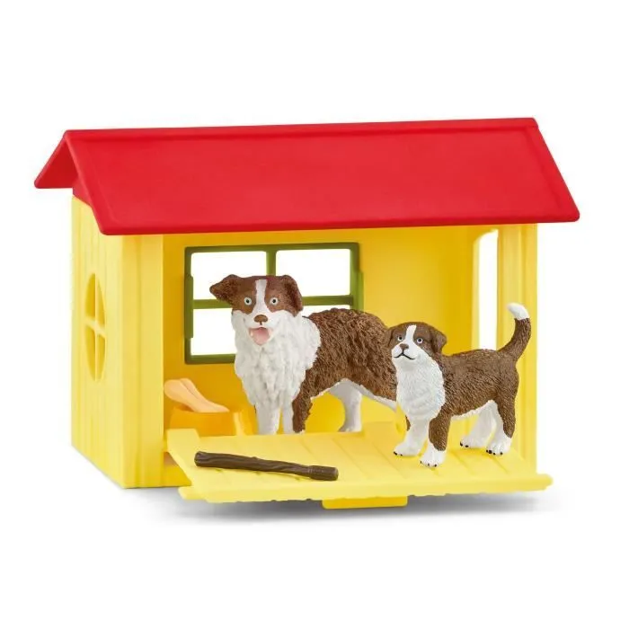 Figurine Niche pour Chien , pour enfants dès 3 ans, coffret, 18,8 x 8,2 x 14,7 cm - Schleich 42573 FARM WORLD-2