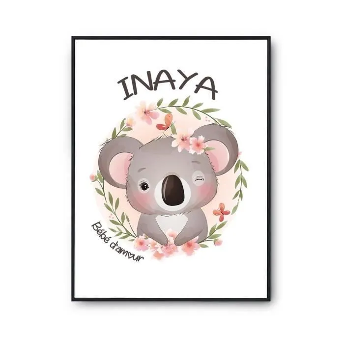 Affiche Inaya Bébé d'amour Koala A2 (42 x 59.3 cm)-0