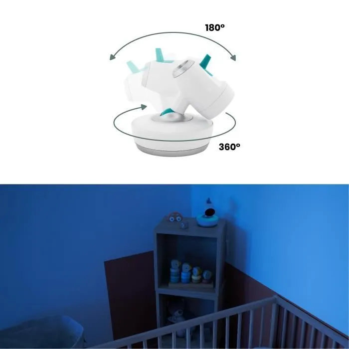 Babymoov Caméra Additionnelle Motorisée Orientable à 360° pour Babyphone Caméra Yoo Moov-3