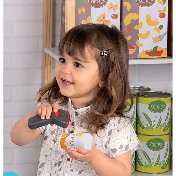 Smoby grande caisse enregistreuse - 30 accessoires inclus - dès 3 ans-2