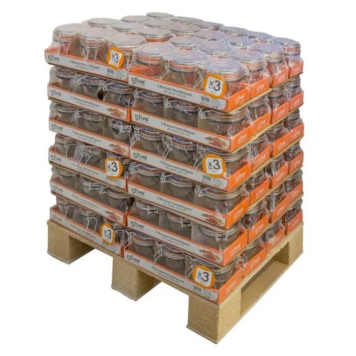 Pot à terrine en verre - 5five - Lot de 3 - 325 ml - Compatible congélateur - Lave-vaisselle-1