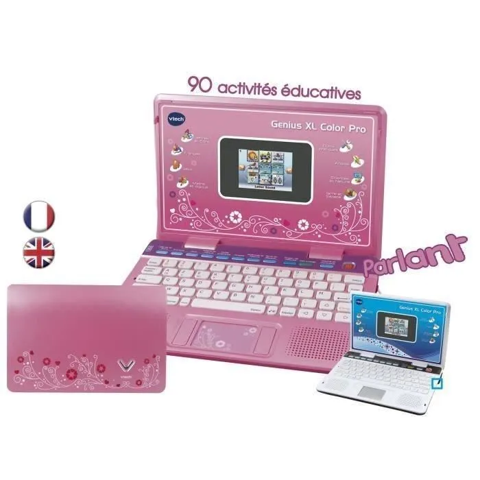Ordinateur bilingue VTECH Genius XL Color Pro Rose - 6-11 ans-2