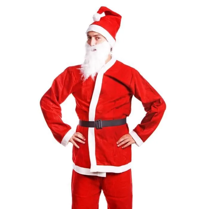 Déguisement Père Noël - SPRINGOS - 5 pièces - Rouge - Adulte - Mixte-3