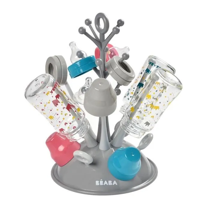 BEABA, Egoutte Biberons arbre, gris-2