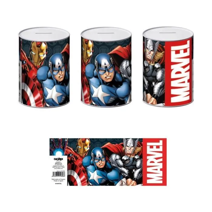 AVENGERS - Tirelire en métal 7,5 x 7,5 x 10 cm-0