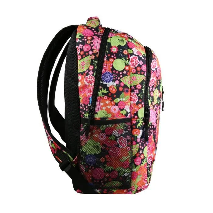 BAGTROTTER Set de sac à dos, sac gym et trousse Bagtrotter Multicolore Fleurs japonaises-2