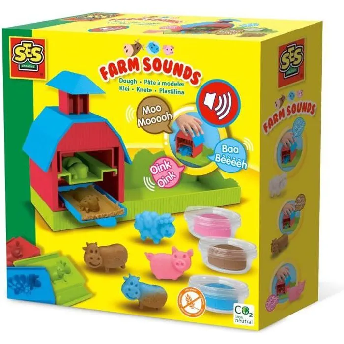 SES CREATIVE - Presse à pâte à modeler - Bruits de la ferme - Enfant - À partir de 3 ans-0