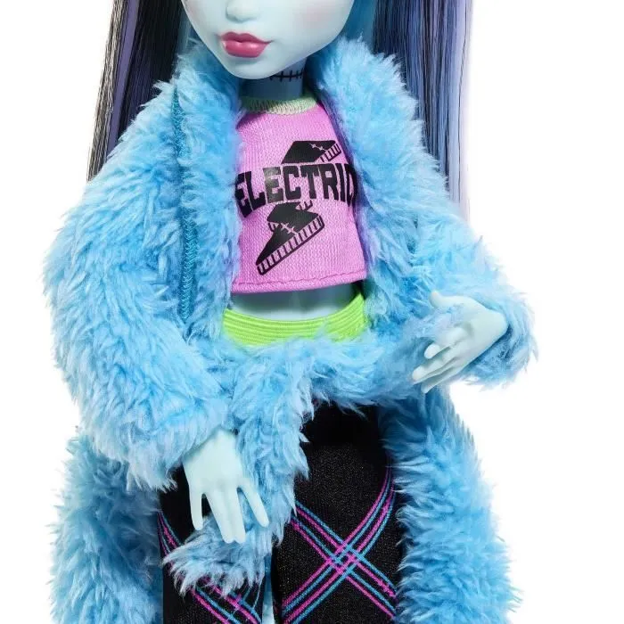 Monster High-Coffret Soirée Pyjama Frankie Stein-poupée et accessoires HKY68-4