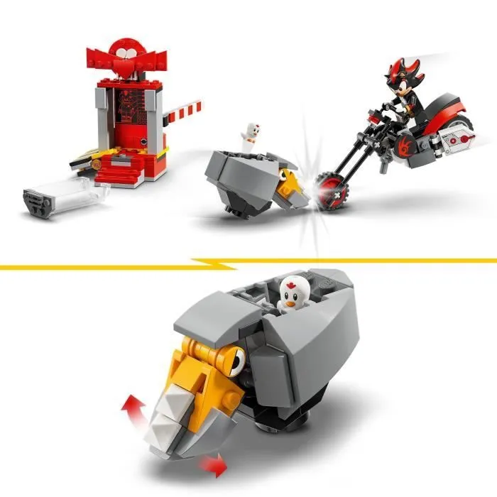 LEGO® 76995 Sonic Le Hedgehog L’Évasion de Shadow, Jouet de Moto, Figurines de Personnages Sonic du Jeu Vidéo-2