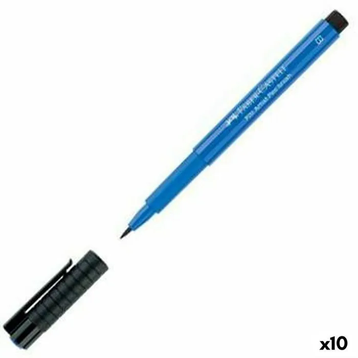 Feutres Uni-ball FABER CASTELL ROTULLATEUR PITT ARTIST PEN BRUSH POINT PINCEL BLEU COBALTO -10U-1