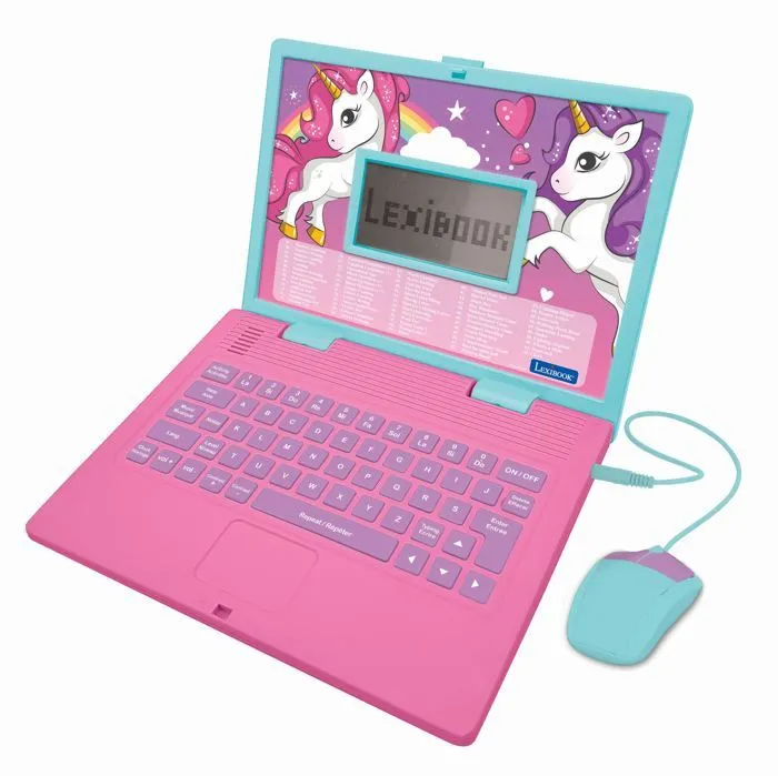 Ordinateur éducatif LEXIBOOK - Licorne - 124 activités - Rose - Pile - Enfant 4 ans-0