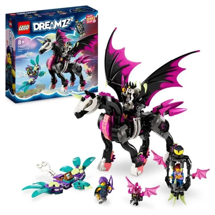 LEGO® DREAMZzz 71457 Pégase, le Cheval Volant, Jouet 2-en-1, avec Le Roi des Cauchemars et Zoey-0