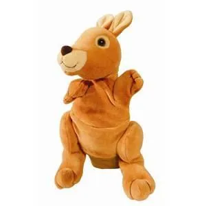 Peluche Gant Marionnette - Kangourou - Enfant - Noir - 3 ans - Mixte-0