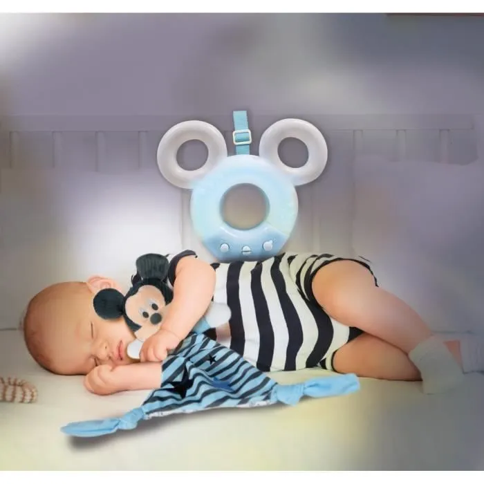Projecteur interactif Baby Mickey - Clementoni - Sons blancs et musique classique - Garantie 2 ans-2