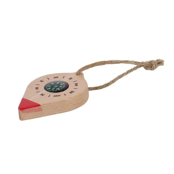 Boussole en bois - Esschert Design - Boussole enfant - Certifié FSC - Dimensions 7,3x4,8cm - Mixte-1
