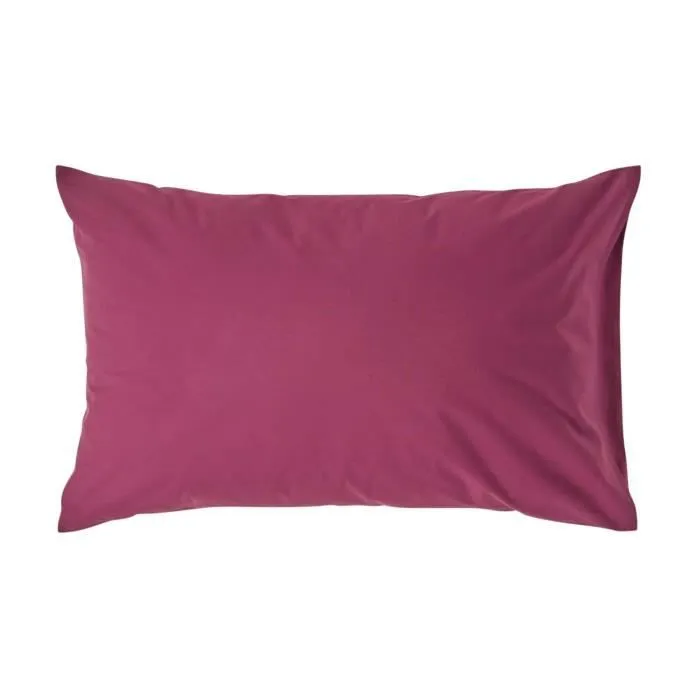 Taie d'oreiller - Coton égyptien - Prune - 200 fils - Hypoallergénique - 50x75 cm-0