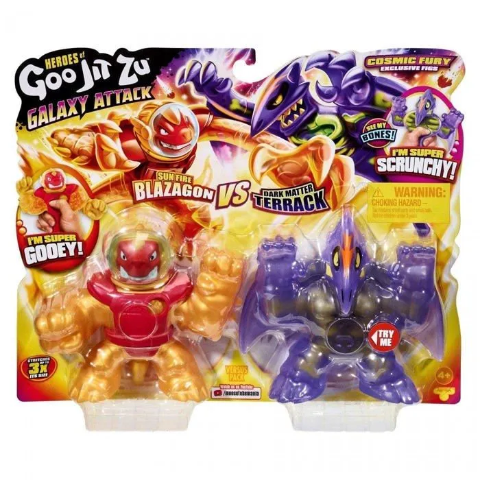 Grandi giochi - GJT33000 - Alien Attack Double Pack, Heros Extensible et avec Remplissements Differents,-0